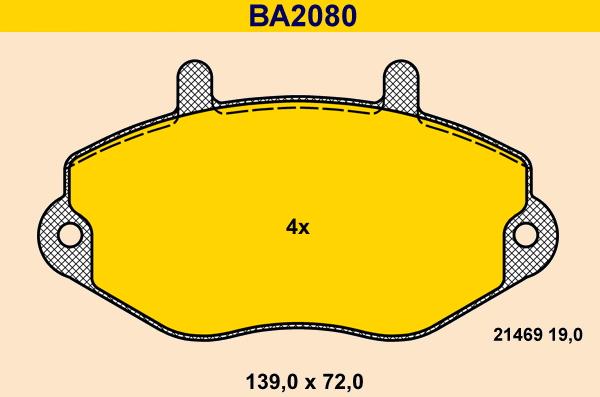 Barum BA2080 - Jarrupala, levyjarru inparts.fi