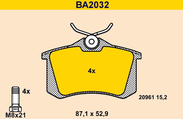 Barum BA2032 - Jarrupala, levyjarru inparts.fi