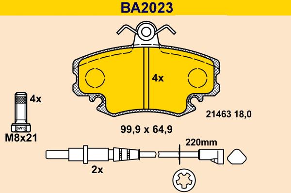 Barum BA2023 - Jarrupala, levyjarru inparts.fi