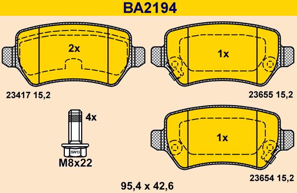 Barum BA2194 - Jarrupala, levyjarru inparts.fi