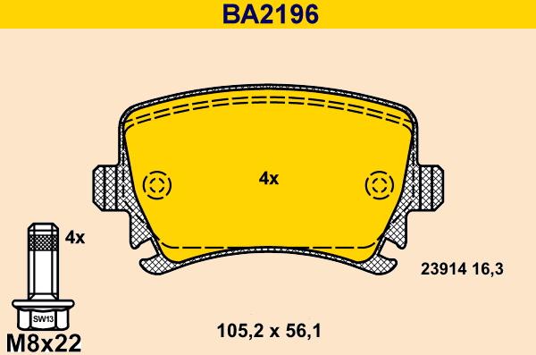 Barum BA2196 - Jarrupala, levyjarru inparts.fi