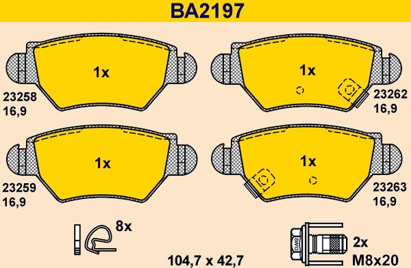 Barum BA2197 - Jarrupala, levyjarru inparts.fi