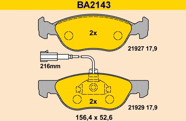 Barum BA2143 - Jarrupala, levyjarru inparts.fi