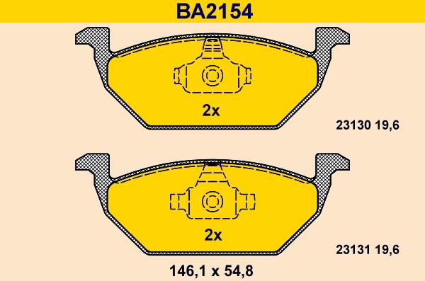 Barum BA2154 - Jarrupala, levyjarru inparts.fi