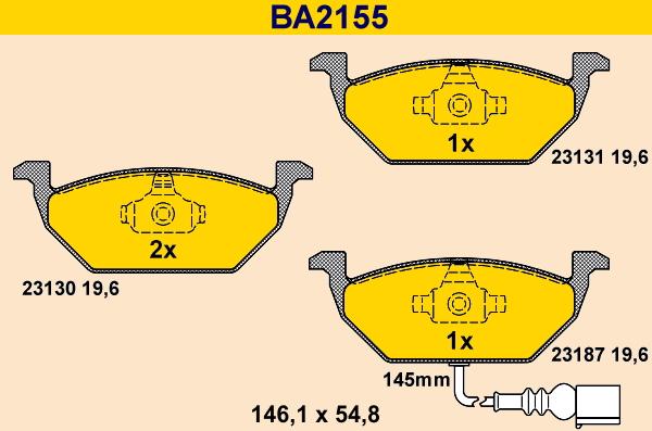 Barum BA2155 - Jarrupala, levyjarru inparts.fi