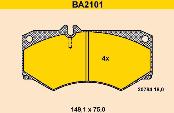 Barum BA2101 - Jarrupala, levyjarru inparts.fi