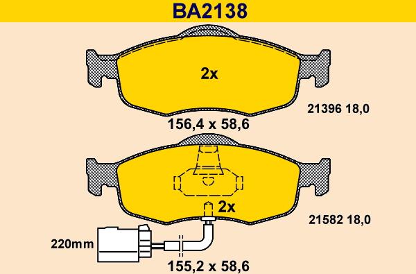 Barum BA2138 - Jarrupala, levyjarru inparts.fi