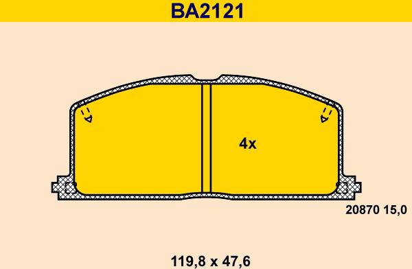 Barum BA2121 - Jarrupala, levyjarru inparts.fi