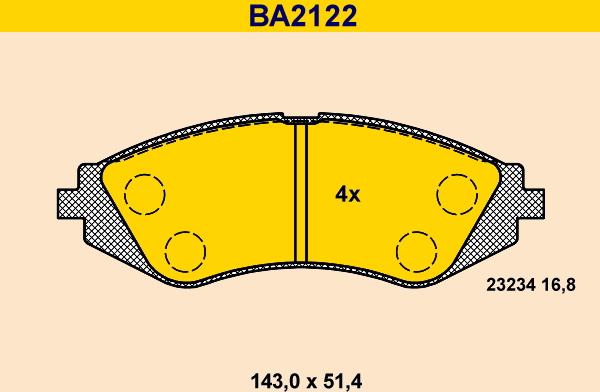 Barum BA2122 - Jarrupala, levyjarru inparts.fi