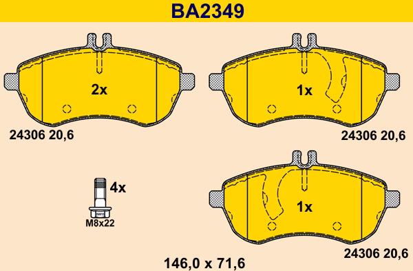 Barum BA2349 - Jarrupala, levyjarru inparts.fi