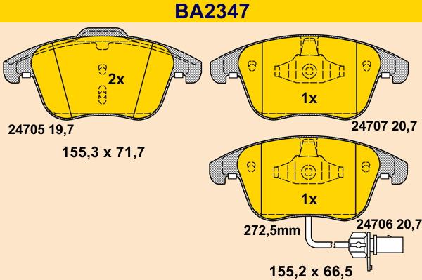 Barum BA2347 - Jarrupala, levyjarru inparts.fi