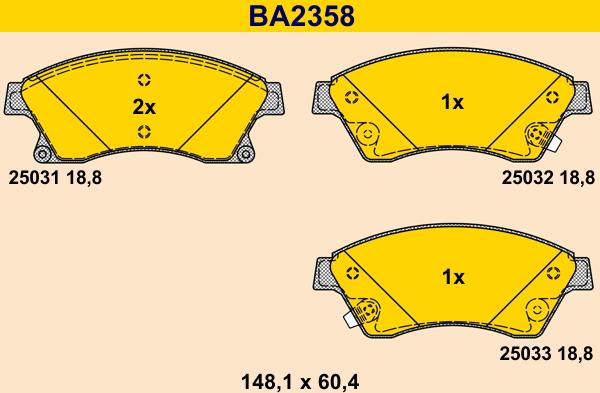 Barum BA2358 - Jarrupala, levyjarru inparts.fi