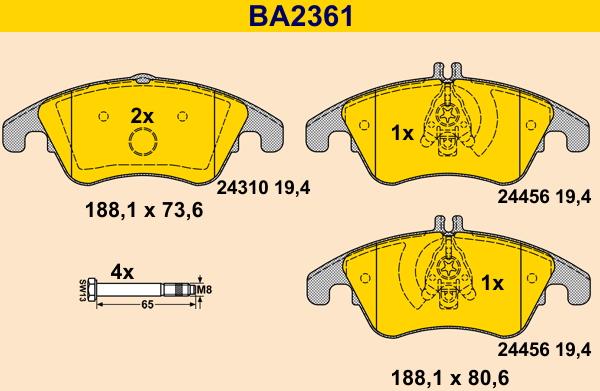 Barum BA2361 - Jarrupala, levyjarru inparts.fi