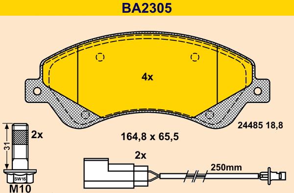 Barum BA2305 - Jarrupala, levyjarru inparts.fi