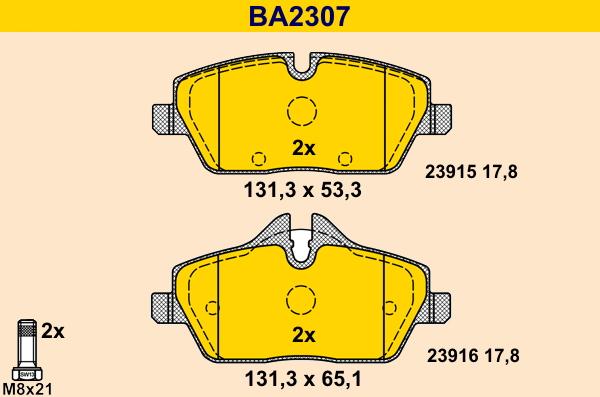 Barum BA2307 - Jarrupala, levyjarru inparts.fi