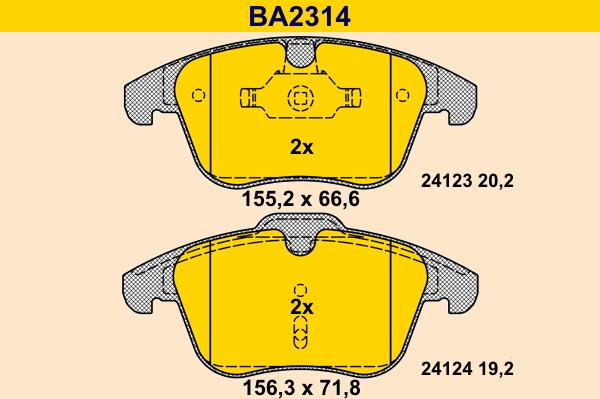 Barum BA2314 - Jarrupala, levyjarru inparts.fi