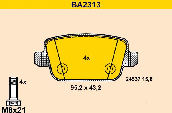 Barum BA2313 - Jarrupala, levyjarru inparts.fi