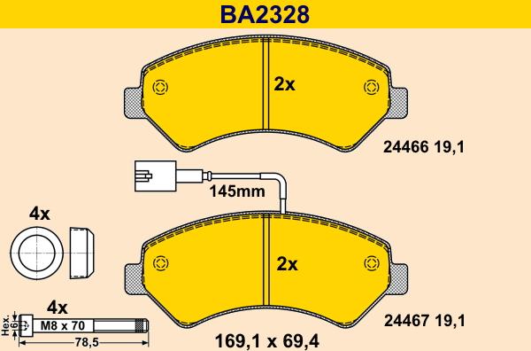 Barum BA2328 - Jarrupala, levyjarru inparts.fi