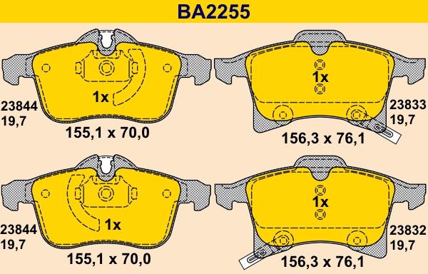 Barum BA2255 - Jarrupala, levyjarru inparts.fi