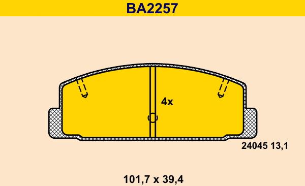 Barum BA2257 - Jarrupala, levyjarru inparts.fi