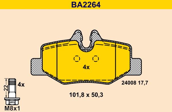 Barum BA2264 - Jarrupala, levyjarru inparts.fi