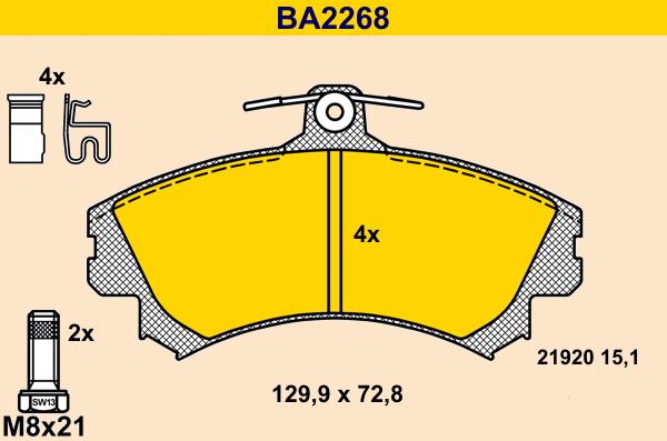 Barum BA2268 - Jarrupala, levyjarru inparts.fi