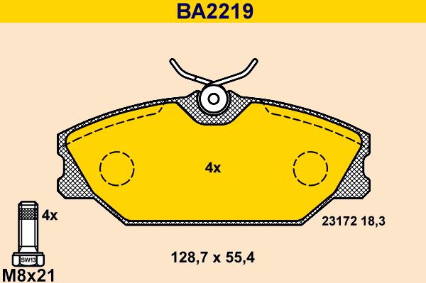 Barum BA2219 - Jarrupala, levyjarru inparts.fi