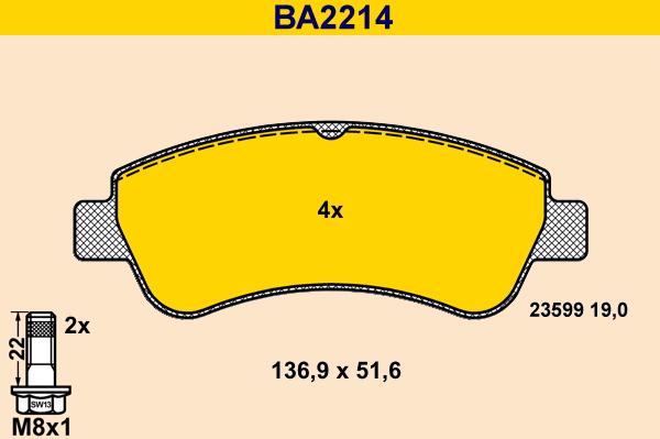 Barum BA2214 - Jarrupala, levyjarru inparts.fi