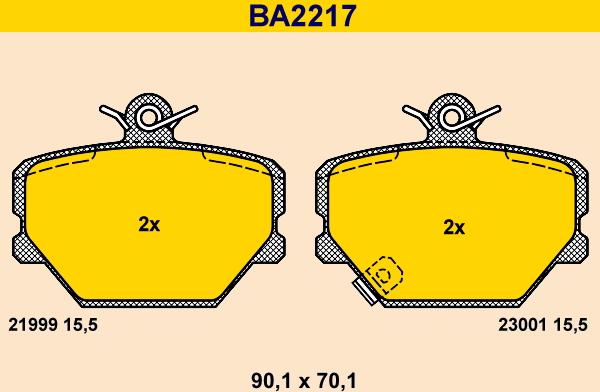 Barum BA2217 - Jarrupala, levyjarru inparts.fi