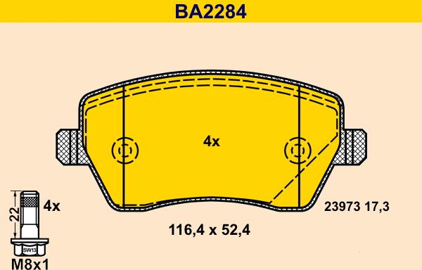 Barum BA2284 - Jarrupala, levyjarru inparts.fi