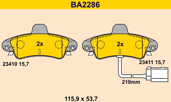 Barum BA2286 - Jarrupala, levyjarru inparts.fi