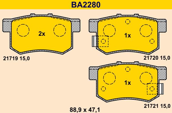 Barum BA2280 - Jarrupala, levyjarru inparts.fi