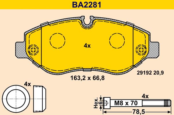 Barum BA2281 - Jarrupala, levyjarru inparts.fi