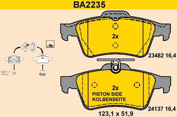 Barum BA2235 - Jarrupala, levyjarru inparts.fi