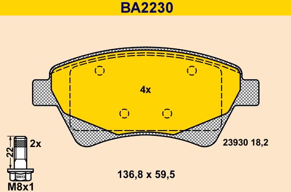 Barum BA2230 - Jarrupala, levyjarru inparts.fi