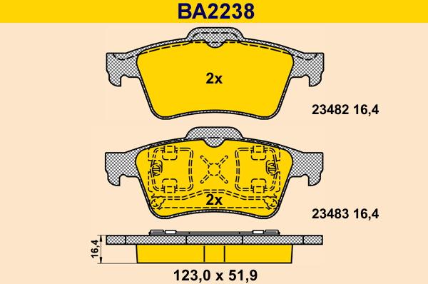 Barum BA2238 - Jarrupala, levyjarru inparts.fi