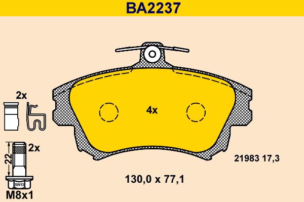 Barum BA2237 - Jarrupala, levyjarru inparts.fi