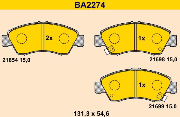 Barum BA2274 - Jarrupala, levyjarru inparts.fi