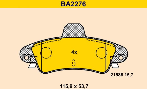 Barum BA2276 - Jarrupala, levyjarru inparts.fi