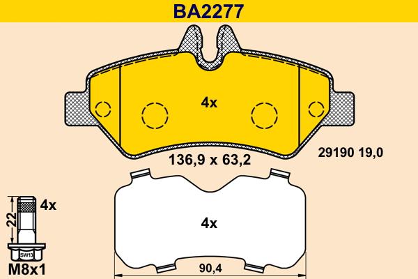 Barum BA2277 - Jarrupala, levyjarru inparts.fi