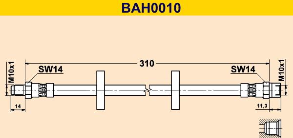 Barum BAH0010 - Jarruletku inparts.fi