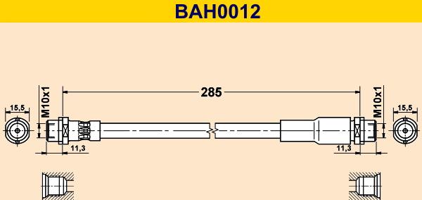 Barum BAH0012 - Jarruletku inparts.fi