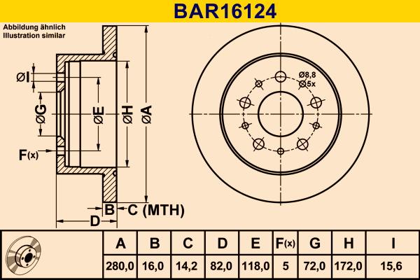 Barum BAR16124 - Jarrulevy inparts.fi