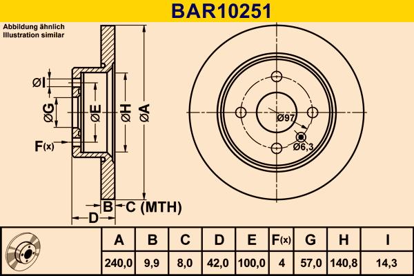 Barum BAR10251 - Jarrulevy inparts.fi