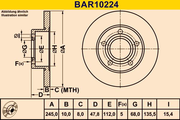 Barum BAR10224 - Jarrulevy inparts.fi