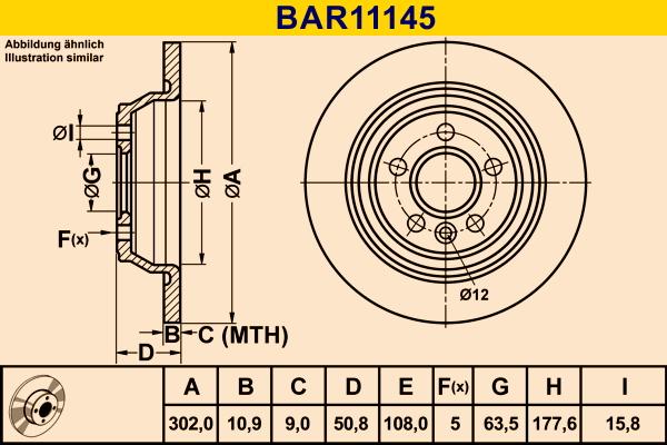 Barum BAR11145 - Jarrulevy inparts.fi