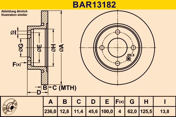 Barum BAR13182 - Jarrulevy inparts.fi