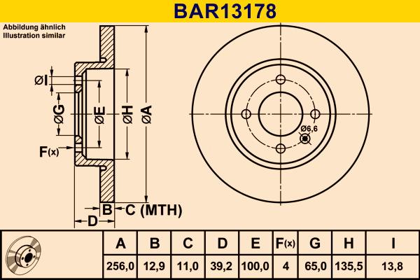 Barum BAR13178 - Jarrulevy inparts.fi