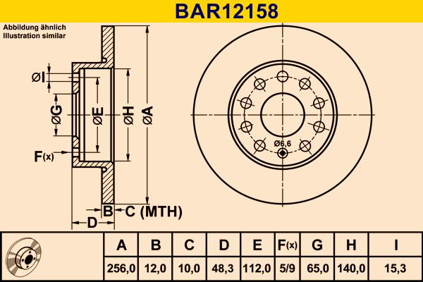 Barum BAR12158 - Jarrulevy inparts.fi