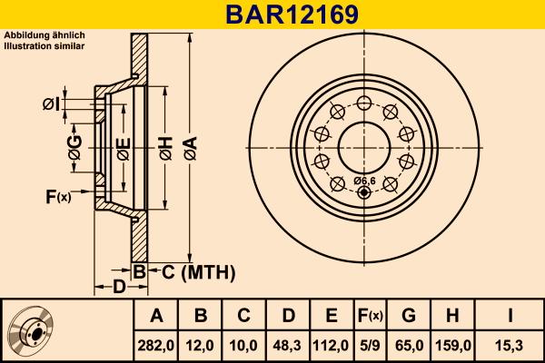 Barum BAR12169 - Jarrulevy inparts.fi